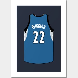 Andrew Wiggins Minnesota Jersey Qiangy Posters and Art